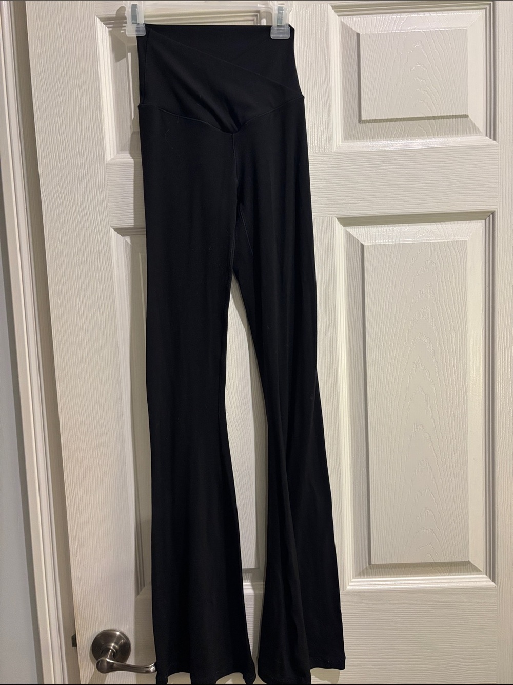 Aerie Offline Size XS Black High-Waist Crossover Flare Yoga Pants